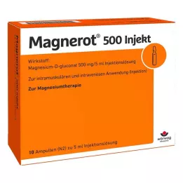 MAGNEROT 500 Ampollas Inyectables, 10X5 ml