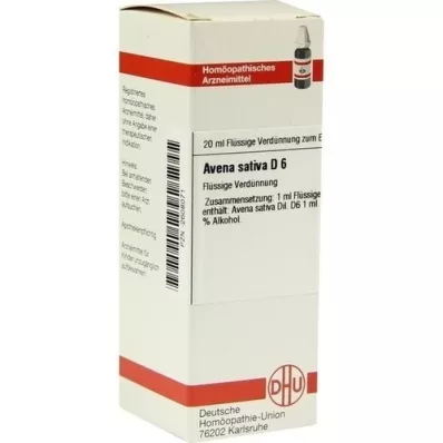 AVENA SATIVA D 6 Dilución, 20 ml