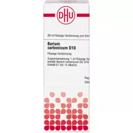 BARIUM CARBONICUM D 10 Dilución, 20 ml