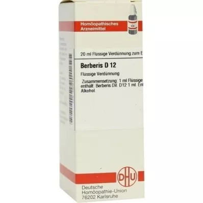 BERBERIS D 12 Dilución, 20 ml