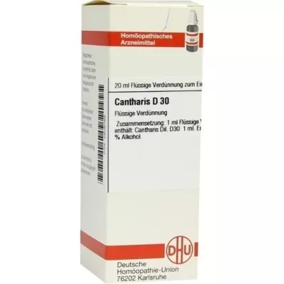 CANTHARIS D 30 Dilución, 20 ml
