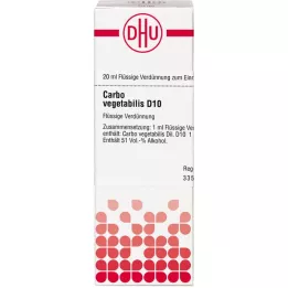 CARBO VEGETABILIS D 10 Dilución, 20 ml