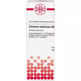 CHININUM SULFURICUM D 6 Dilución, 20 ml