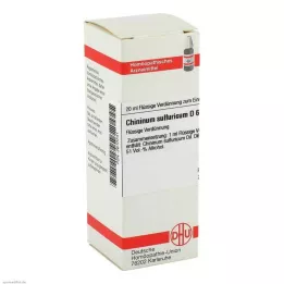 CHININUM SULFURICUM D 6 Dilución, 20 ml