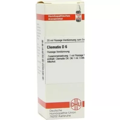 CLEMATIS D 6 Dilución, 20 ml