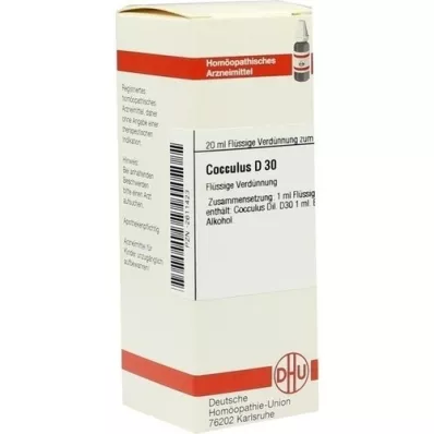 COCCULUS D 30 Dilución, 20 ml