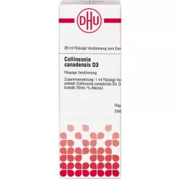 COLLINSONIA CANADENSIS D 3 Dilución, 20 ml