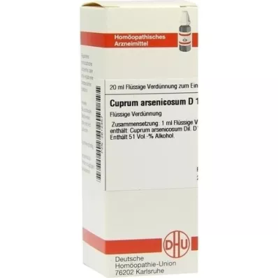 CUPRUM ARSENICOSUM D 12 Dilución, 20 ml