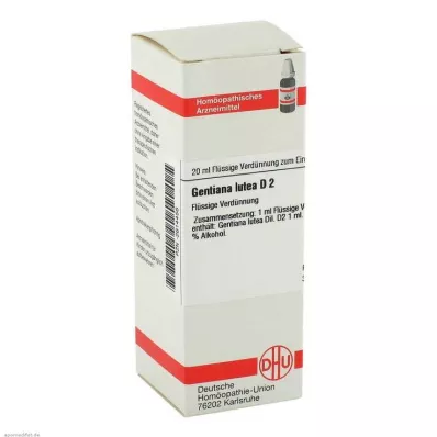 GENTIANA LUTEA D 2 Dilución, 20 ml GENTIANA LUTEA D 2 Dilución, 20 ml
