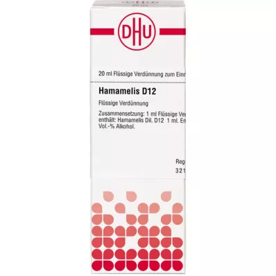 HAMAMELIS D 12 Dilución, 20 ml