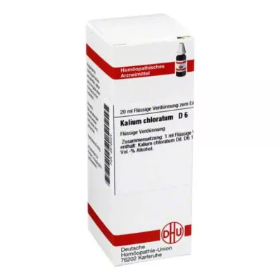 DHU Kalium chloratum D 6 dilución, 20 ml