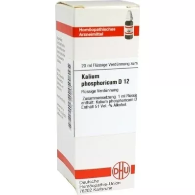 KALIUM PHOSPHORICUM D 12 Dilución, 20 ml