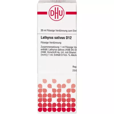 LATHYRUS SATIVUS D 12 Dilución, 20 ml