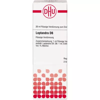 LEPTANDRA D 6 Dilución, 20 ml