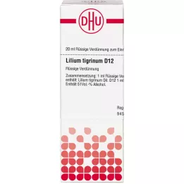 LILIUM TIGRINUM D 12 Dilución, 20 ml