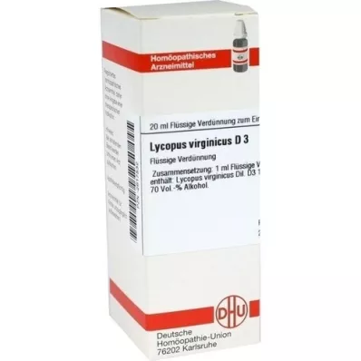 LYCOPUS VIRGINICUS D 3 Dilución, 20 ml