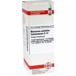 MERCURIUS SOLUBILIS Hahnemanni D 12 Dilución, 20 ml