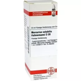 MERCURIUS SOLUBILIS Hahnemanni D 30 Dilución, 20 ml