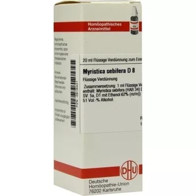 MYRISTICA SEBIFERA Dilución D 8, 20 ml
