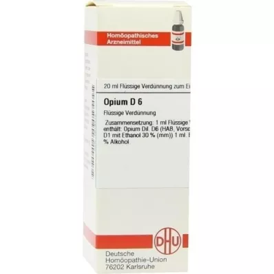 OPIUM D 6 Dilución, 20 ml
