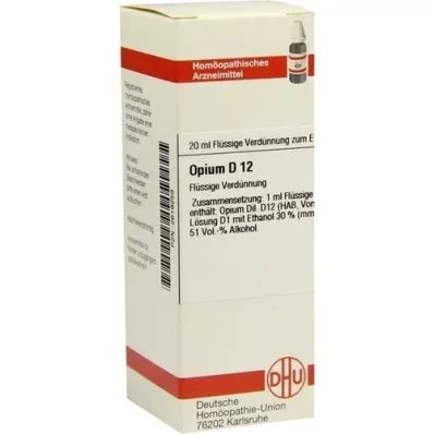 OPIUM D 12 Dilución, 20 ml