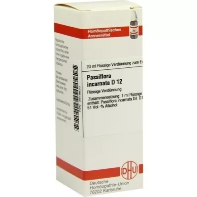 PASSIFLORA INCARNATA D 12 Dilución, 20 ml
