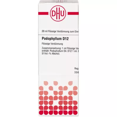 PODOPHYLLUM D 12 Dilución, 20 ml