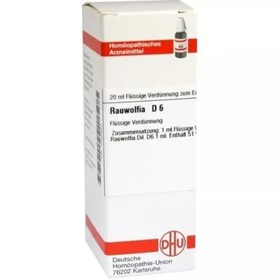 RAUWOLFIA D 6 Dilución, 20 ml
