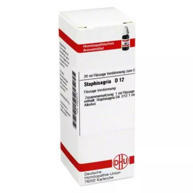 STAPHISAGRIA D 12 Dilución, 20 ml