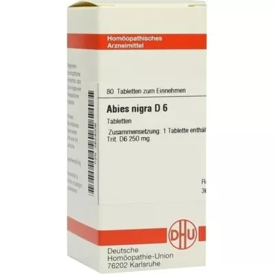 ABIES NIGRA D 6 pastillas, 80 uds