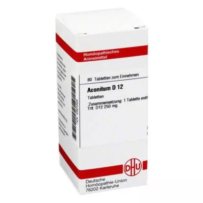 ACONITUM D 12 pastillas, 80 uds