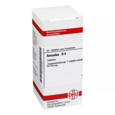 DHU Aesculus D 4 tabletas, 80 piezas