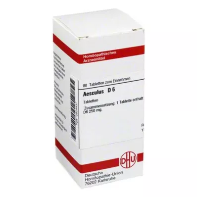 DHU Aesculus D 6 tabletas, 80 piezas