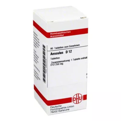 DHU Aesculus D 12 tabletas, 80 piezas
