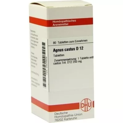 AGNUS CASTUS D 12 tabletas, 80 piezas