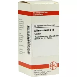 ALLIUM SATIVUM D 12 pastillas, 80 uds