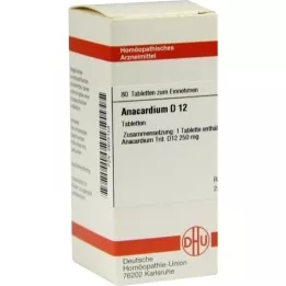 ANACARDIUM D 12 pastillas, 80 uds