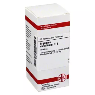 DHU Argentum Metallicum D 6 tabletas, 80 ST