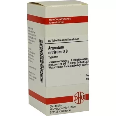 ARGENTUM NITRICUM D 8 pastillas, 80 uds