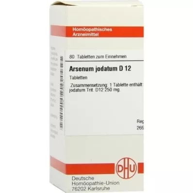 ARSENUM JODATUM D 12 pastillas, 80 uds