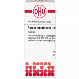 AURUM METALLICUM D 30 comprimidos, 80 uds