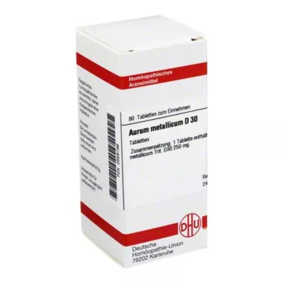 AURUM METALLICUM D 30 comprimidos, 80 uds