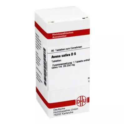 AVENA SATIVA D 6 pastillas, 80 uds