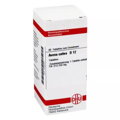AVENA SATIVA D 12 pastillas, 80 uds AVENA SATIVA D 12 pastillas, 80 uds