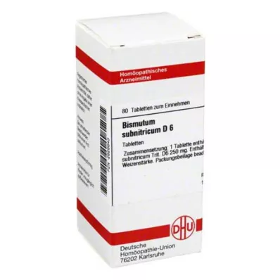 DHU Bismutum subnitricum D 6 tabletas, 80 st