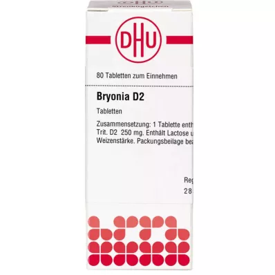 BRYONIA D 2 comprimidos, 80 uds