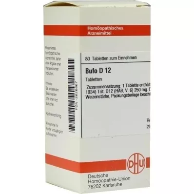 BUFO D 12 pastillas, 80 uds