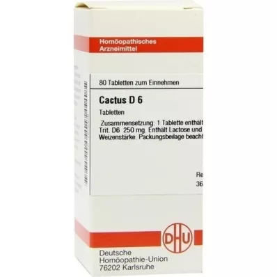 CACTUS D 6 pastillas, 80 uds