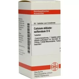 CALCIUM STIBIATO sulphuratum D 6 comprimidos, 80 uds