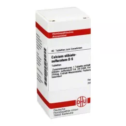 CALCIUM STIBIATO sulphuratum D 6 comprimidos, 80 uds